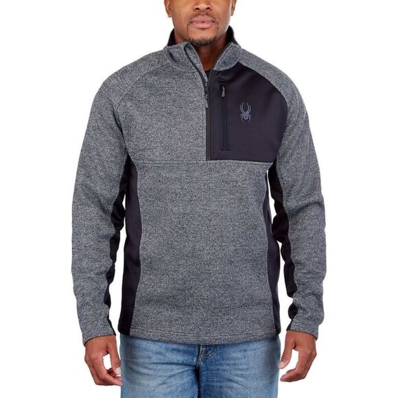 Spyder Half Zip Sweater Gait Knit Pullover Jacket Grey XL - Picture 1 of 11